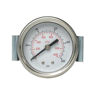 China Plastic Lens Black Plated Steel Panel Mounted Pressure Gauge PMP Series for sale