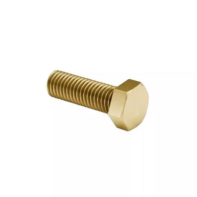 China Customized SS304 M5 M8 Brass Truss Machine Screw Hex Head Self Tapping Screws Brass Countersunk Hex Head Screws for sale