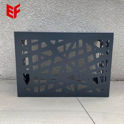 China Metal Home AC Curved Cladding Cover Dampproofing Air Conditioner Facade Panel Waterproofing Aluminum Parts for sale