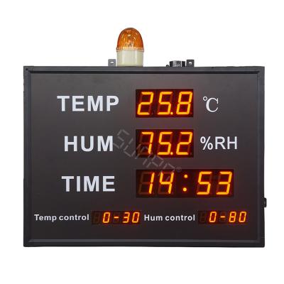 China Factory Wholesale Customizable Large Digital Temperature Humdity Display Panel With Data Clock for sale