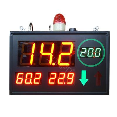 China Temperature And Humidity Display Double Sided LED Temperature Humidity Display With Dew Point Indicator for sale