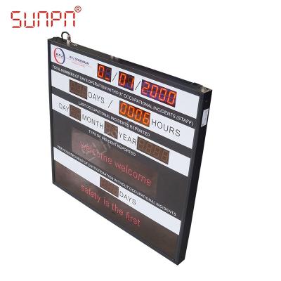 China Safety led digital board graphic supplier for construnction site safety sign for sale