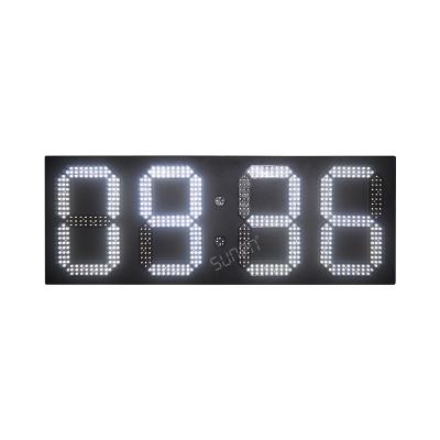 China Custom Outdoor Marathon Running 7 Segment LED Clock Display with GPS Timing and Temperature Display for sale