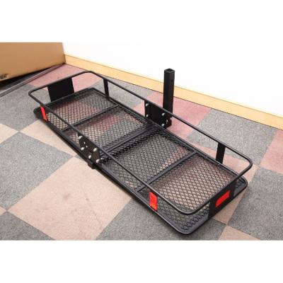 China High Load Capacity Folding Hitch Mount Cargo Carrier - Luggage Basket Rack Fits 2