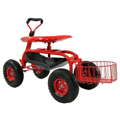 China 2021NEW Easy Folding STYLE TWO Wheel Garden Tool Cart With Tools for sale