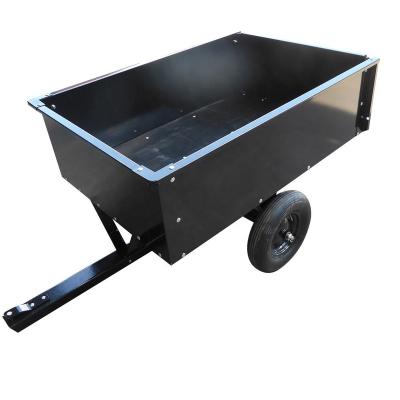 China Heavy Duty Car Trailer Large Capacity Metal Towed Tipper Trailer Cart with 16