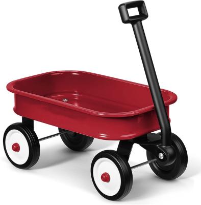 China Durable Children's Toy Hand Cart Trolley With Safety Tray / Kid's Christmas Steel Gift For Kids for sale