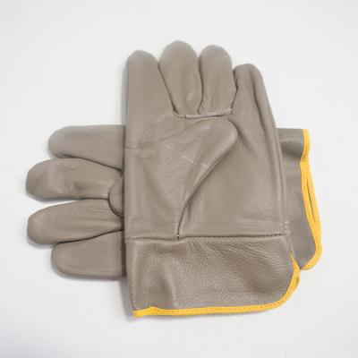 China Cheapest And High Quality Anti-smash Leather Twine Non-Slip Work Fold Mitts for sale