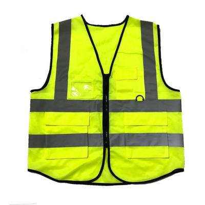 China Yellow Cotton High Visibility Reflective Tone Safety Polyester Safety Clothing for sale