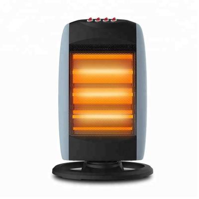 China Mini Size 1200W Portable Electric Heater With Halogen Heater Bulbs for sale