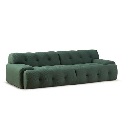 China Dark Green High Quality Premium Slipcovered Living Room Furniture Living Room Sofa Sets Newest Italian Design for sale