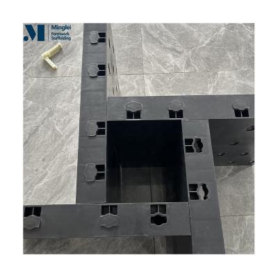 China MINGLEI modern reusable plastic formwork for column concrete with adjustable plastic column formwork for sale