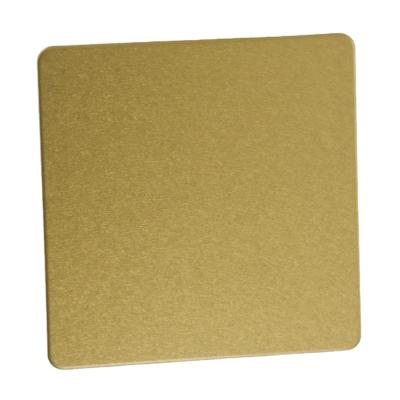 China Hotel Matt Bright Gold Sand Blasted 304 4x8 200/300/400 Series 0.3-3.0mm Thick Stainless Steel Sheet for sale