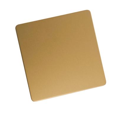 China Hotel 2b, Ba, 6k, 8k, 10k Gloss Gold Sand Blown Stainless Steel Flat Stamped Sheet for sale