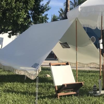 China Easy Material Design Customized Free Patterns Waterproof Outdoor Canvas Tent Portable Beach Shade Tent With Bag for sale