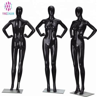 China Wholesale Customized Design Black Female Full Body Mock Plastic Mannequin Women Mannequin for sale