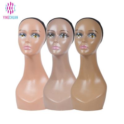 China Hot Selling Female Mannequin Head Mannequin For Wig Display for sale