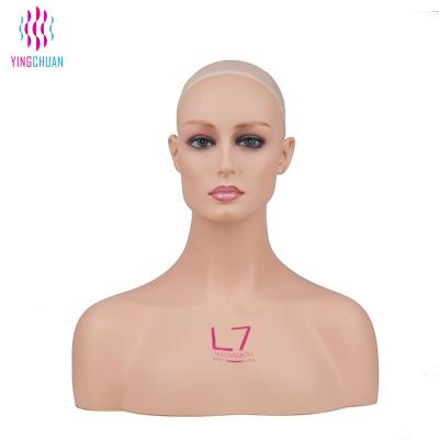 China Master Mannequin Free Sample Female Hair Mannequin Head for sale