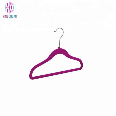 China Popular Kids Velvet Hangers Recyclable Different Shapes Hangers Wholesale for sale