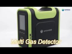 260*230*120mm size multi gas detector 1 - 18 gases detected with printer