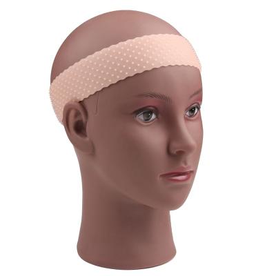 China Wig Bands Non Slip Transparent Silicone Adjustable Wig Band Elastic Band For Safe Wigs Headband Wig Clip for sale