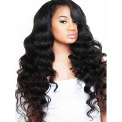 China Popular Loose Deep Wave Design Virgin Lace Up Wig 20In Hd Loose Deep Hair Closure for sale