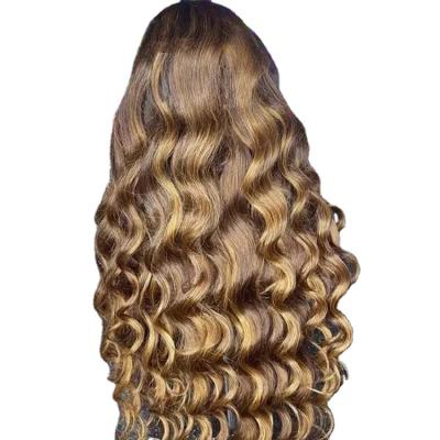 China Good Selling Avenue 6X6 Hd Silk Comfortable Sexy Closure Wavehuman Hair Ombre Pajamas Ombre Wave Lace Front Wig Human Loose Deep Wave Wig for sale