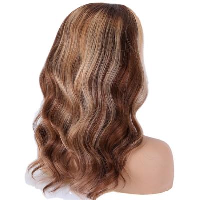 China Free Highlight Shipping 8/613 Brown Transparent Human Hair 13x4 Cuticle Aligned Full Lace Piano 13x4 Hd Front Highlight A Wig for sale