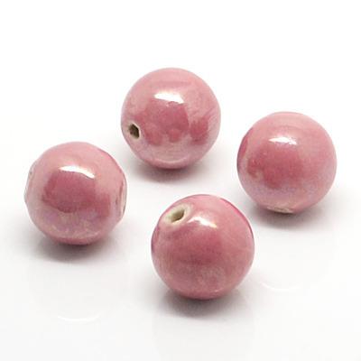 China Custom Earrings Any Sizes Porcelain Beads All Sizes Round Multi Colors Porcelain Pearlized Beads For DIY Jewelry Making for sale