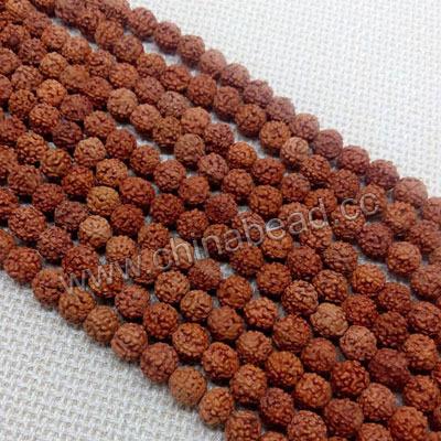 China Other factory sell reddish brown prayer beads rudraksha mala 108 for sale