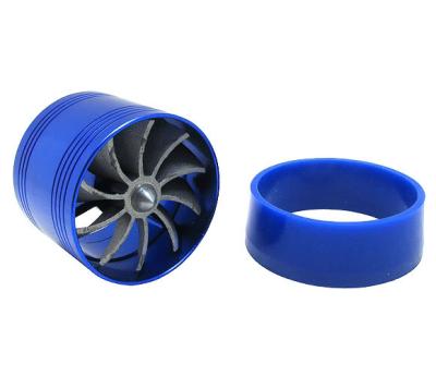 China Blue Air Intake Filter Boost Turbo Fan Ram Pipe Kit Universal 3INCH for sale