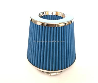 China 104.1201high flow performance air intake multi-adjustment multi-adjustment filter blue universal cone racing air filter /tuning parts WIDTH: 155MM HEIGHT: 130MM for sale