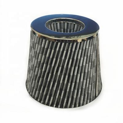 China Universal Carbon Finish Car Sport Cone Air Filter Induction Kit High Power 70/76/89/101mm Universal for sale