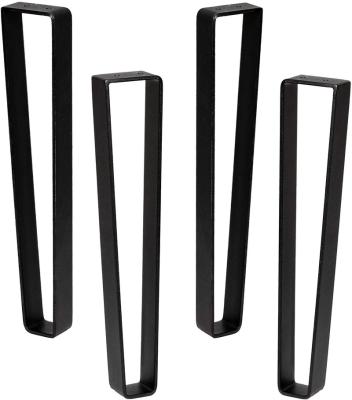 China Heavy Duty Mid Century Modern Farmhouse Metal Iron Furniture DIY Hairpin Legs Beefy Modern Legs For Tables for sale