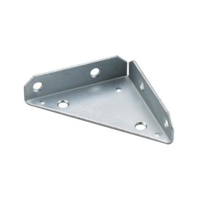 China Wood Hardware Flat Triangle Brackets Steel Corner Brace Customized for sale