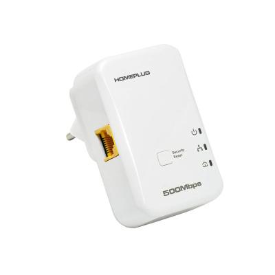 China WIRELESS NETWORK 2 Ethernet Adapter Powerline HomePlug 500Mbps AV Packs for sale