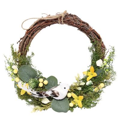 China Wholesale Festival Decoration Simulation Easter Egg Eucalyptus Garland For Easter Home Decoration Easter Garland for sale