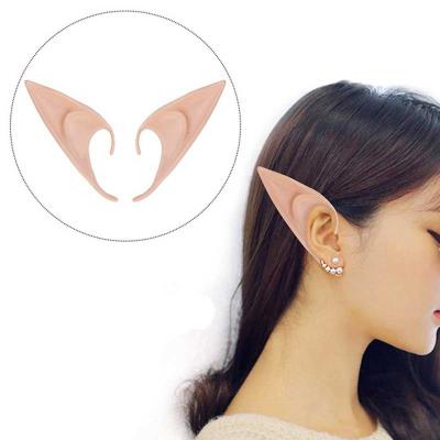 China Plastic Cosplay Elf Ear Halloween Party Props Fairy Pixie Elf Ears Accessories Anime Costume Ears Party for sale