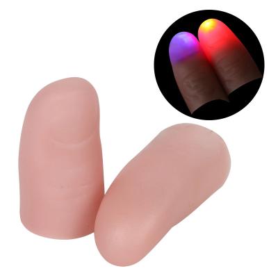 China Halloween Halloween Dancing Magic Toy Led Creative Finger Cover Finger Flash Lamp for sale