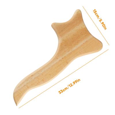 China For commercial & Home Use 2022 Paddle Anti Cellulite Massager Wooden Drainage Tool Gua Sha Lymphatic Therapy Massage Tools for sale