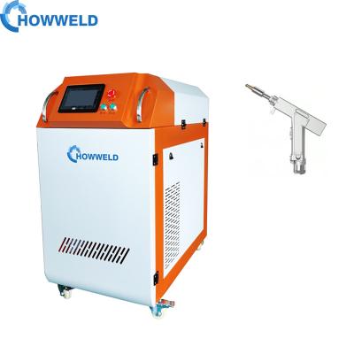 China Metal Stainless Steel Laser Welder 1000w 1500w 2000w Handheld Laser Welding Machine With Wire Filler for sale