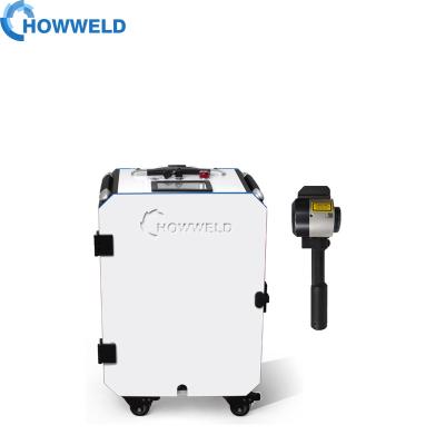 China Portable Handheld Dust Removal Fiber Laser Rust Remover Laser Cleaning Machine 500w 100Watt for sale