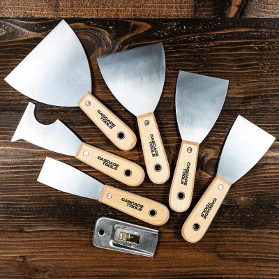 China Carbon Steel Carbon Steel Paint Putty Knife Set for sale