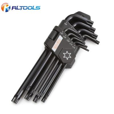 China Multi Functional T10-T50, 9-Piece Long Arm Star Wrench Spanner Set for sale