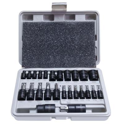 China ALLOY 25 Torx Bits and External Socket Set Professional Grade Automotive and Motorcycle Mechanic Torx Bit Socket Set for sale