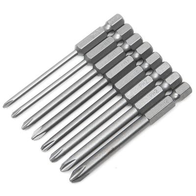 China DRIVER 8pcs Electric Phillips Screwdriver Set Screw Head Screwdriver Bits 3 Inch Long Magnetic Hex Cross for sale