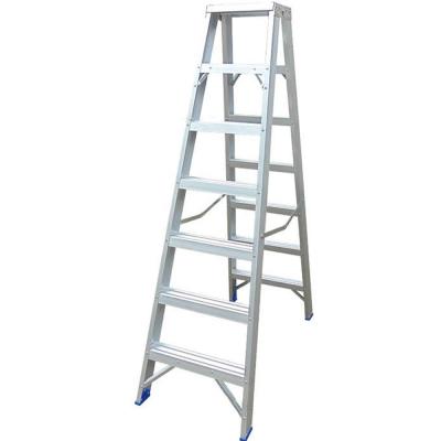 China New Model Folding Ladders Light Duty Aluminum Affordable Step Ladder With Slip-Resistant Rungs for sale