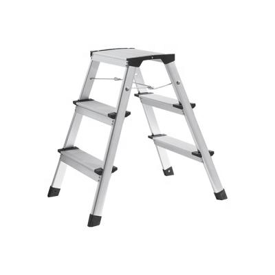 China 2x3 Folding Ladders Aluminum Custom Home Use Household Step Ladder Universal Folding Ladder for sale