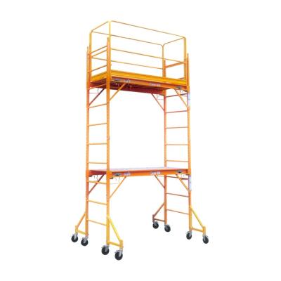 China Universal Folding Ladders Combination Ladder Frame Scaffolding with Wheels for sale