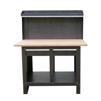 China Wooden Machinery Repair Shops Steel Industry Workshop Table Workbench Garage Tool Storage for sale